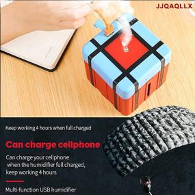 img 4 attached to 🎮 JJQAQLLX Airdrop Box Design Air Humidifier - The Perfect Gift for Gamers: Rechargeable Ultrasonic Mist Maker with Aromatherapy, Portable and Cute Humidifier for Home, Office, and Car