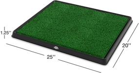img 3 attached to 🐾 Optimized Artificial Grass Puppy Pad Collection - for Dogs and Small Pets – Portable Training Pad with Tray – Dog Housebreaking Supplies