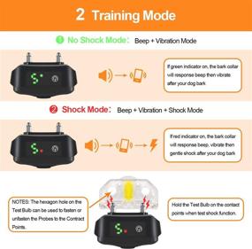 img 2 attached to NinjaDog Rechargeable Bark Collar: Adjustable Sensitivity & Intensity - Beep, Vibration, and No Harm Shock for Small Medium Large Dogs