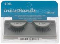 💃 ardell invisiband lashes, babies black, 3-pair pack logo