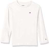 tommy hilfiger dustin bex jersey sleeve boys' clothing via tops, tees & shirts logo