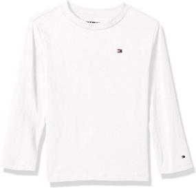 img 1 attached to Tommy Hilfiger Dustin Bex Jersey Sleeve Boys' Clothing via Tops, Tees & Shirts