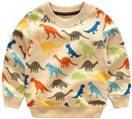 🦕 mud kingdom toddler sleeve dinosaur boys' tops, tees, & shirts logo