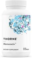 thorne research - memoractiv - формула когнитивной функции и 💡 устойчивости ума - ашвагандха, ацетил-л-карнитин, гинкго - 60 капсул логотип