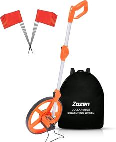 img 4 attached to Zozen Measuring Wheel with Marking Flags: Accurate Industrial Measurement in Feet and Inches