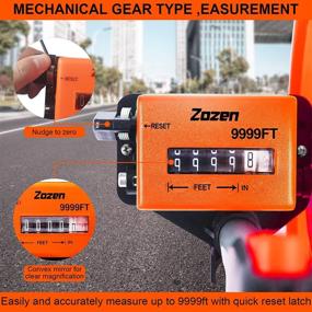 img 2 attached to Zozen Measuring Wheel with Marking Flags: Accurate Industrial Measurement in Feet and Inches