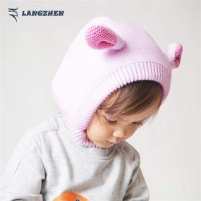 img 3 attached to LANGZHEN Winter Beanie Toddler Rabbit Outdoor Recreation