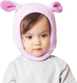 img 4 attached to LANGZHEN Winter Beanie Toddler Rabbit Outdoor Recreation