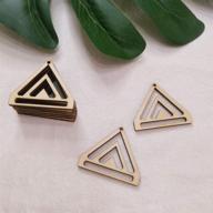 📿 macrame chevron triangle earring findings for beading and jewelry making logo