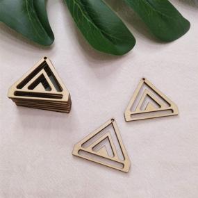 img 4 attached to 📿 Macrame Chevron Triangle Earring Findings for Beading and Jewelry Making