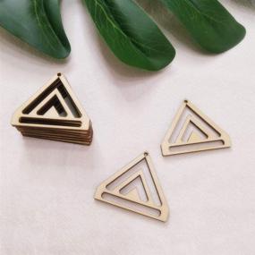 img 3 attached to 📿 Macrame Chevron Triangle Earring Findings for Beading and Jewelry Making