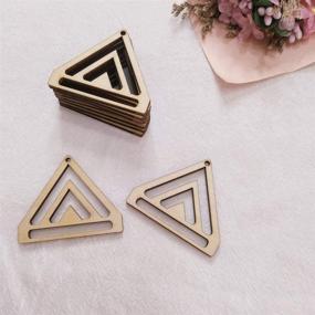 img 2 attached to 📿 Macrame Chevron Triangle Earring Findings for Beading and Jewelry Making