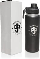 🥤 praetorian athletics 24oz stainless steel insulated water bottle - leakproof, bpa free, and double-wall insulation логотип