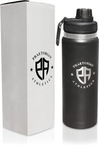 img 4 attached to 🥤 Praetorian Athletics 24oz Stainless Steel Insulated Water Bottle - Leakproof, BPA Free, and Double-Wall Insulation