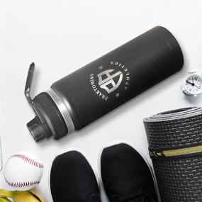 img 3 attached to 🥤 Praetorian Athletics 24oz Stainless Steel Insulated Water Bottle - Leakproof, BPA Free, and Double-Wall Insulation