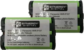 img 1 attached to 📞 Synergy Digital Panasonic HHR-P107 Cordless Phone Battery Combo-Pack - Includes 2 x BATT-107 Batteries