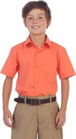 img 2 attached to 👔 Gioberti Boys' Solid Short Sleeve Dress Shirt