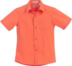 img 1 attached to 👔 Gioberti Boys' Solid Short Sleeve Dress Shirt