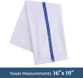 img 3 attached to 🧺 36-Pack Groko Textiles Universal Cleaning Towels, 100% Cotton, Commercial Grade Terry Weave Cloth Bar Mops, 16” X 19”, Ideal for Everyday Restaurant or Home Use
