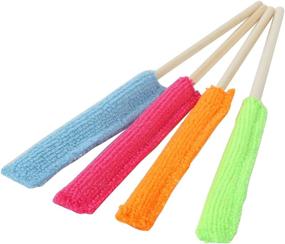 img 2 attached to Efficient Microfiber Stick Set for Precision Cleaning - Ideal for Small Spaces 🧹 at Home or in Your Car - Pack of 24 (6 in Each Color)