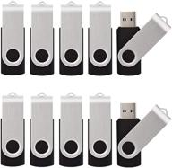 🖥️ kalsan 50 pack usb flash drives - 128mb usb 2.0 thumb drive bulk - black logo