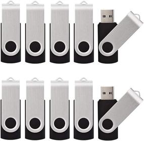 img 1 attached to 🖥️ KALSAN 50 Pack USB Flash Drives - 128MB USB 2.0 Thumb Drive Bulk - Black