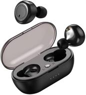 🎧 sammix wireless earbuds bluetooth 5.0 tws deep bass ipx5 waterproof sport headphones with 20 hours playtime & micro usb charging case logo