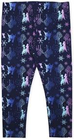 img 1 attached to 👸 Frozen Leggings Set for Girls: Disney 3-Piece Elsa Shirt & Zip-Up Hoodie