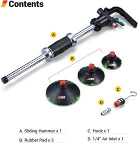 img 3 attached to 🔧 Высокопроизводительный пневматический вытяжной устройство для ремонта кузовных панелей автомобиля (75-125мм)