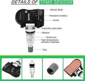 img 1 attached to 🔧 Улучшите безопасность своего BMW: 4-пакета датчиков TPMS CDWTPS - Замените на 36106856209 и 36106881890 для оптимального контроля давления в шинах