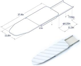 img 2 attached to 👕 Retractable Pull Out Ironing Board - MYOYAY, 180 Degree Rotation Foldable Design with Heat Resistant Cover, Drawer Mounted for Space Saving