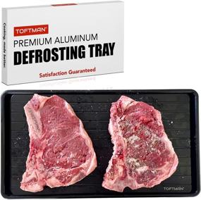 img 4 attached to TOFTMAN Quick Thaw Meat Defrosting Tray for Rapid Defrosting - Efficient Meat Defrosting Board