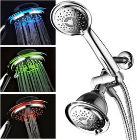 img 3 attached to Dream Spa All Chrome 3-Way LED Shower Head Combo: Advanced Turbo Pressure-Boost Nozzle with Automatic Color-Changing LED Lights!
