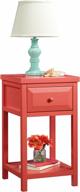 🌵 sauder cottage road side table: enhance your space with desert coral finish logo