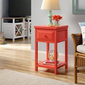 img 1 attached to 🌵 Sauder Cottage Road Side Table: Enhance your Space with Desert Coral Finish