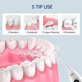 img 3 attached to 🚿 Cordless Water Flosser Teeth Cleaner: 5 DIY Modes, Professional Portable Oral Irrigator for Braces, IPX7 Waterproof - Home and Travel