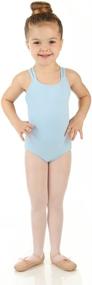 img 2 attached to 👧 Elowel Kids Girls' Double Strap Camisole Leotard (Sizes 2-14 Years) - Available in Multiple Colors