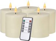 qikadsen remote control candles: battery operated ivory flameless candles with remote control - set of 5 логотип