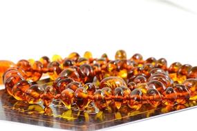 img 1 attached to Baltic Amber Necklace (Unisex) 13 inch - Authentic Baltic Region Amber Jewelry