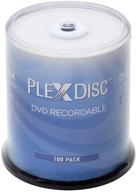 📀 plexdisc 4.7gb dvd+r 16x white inkjet hub printable - 100 штук в упаковке "торт" для повышения seo логотип