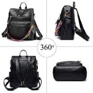 🎒 stylish women's backpack with leather satchel capacity – handbags & wallets for fashionable look logo