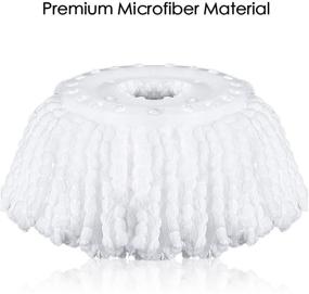 img 2 attached to 🧹 5 Pack Spin Mop Replacement Head for Universal 360° Spin Mop Systems – High-Quality Microfiber Refills for Magic Mop