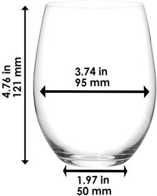 img 4 attached to 🍷 Set of 4 Clear Cabernet/Merlot Riedel O Wine Tumblers