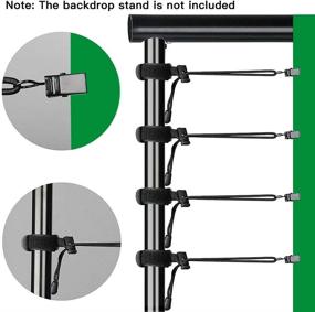 img 1 attached to 📸 YICOE 6.5 x 10 ft Wrinkle-Resistant Green Screen Backdrop Bundle with 8 Backdrop Clips - Polyester Fabric Collapsible Chromakey Photo Video Studio Background for Photography