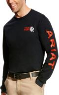 👕 ariat flame resistant xxl men's crewhenley sleeve shirt logo
