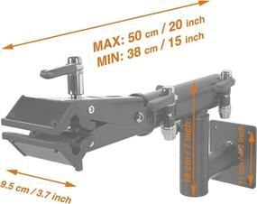 img 2 attached to Optimized Venzo Bike Repair Stand - Wall Mount for 🔧 Mountain Bikes and Road Bikes Maintenance - Convenient Home Mechanics Workstand