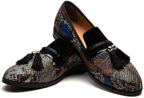 img 4 attached to Stylish Vintage Embroidery Smoking Slipper by JITAI: A Perfect Blend of Elegance and Comfort