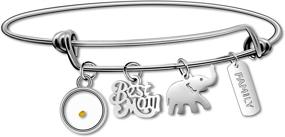 img 4 attached to Uloveido Stainless Elephant Extendable Bracelet