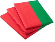 🎁 hallmark gift wrapping tissue paper - 100 sheets in red and green for gift bags, christmas presents, holiday crafts, and more logo
