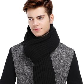 img 4 attached to 🧣 Warm and Cozy: CACUSS Thick Winter Knitted Neckwear for Ensuring Maximum Comfort in Cold Seasons